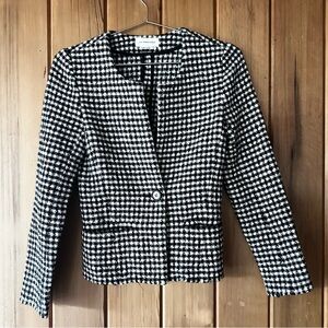 Isabel Marant Women's Black and White Houndstooth Jacket
